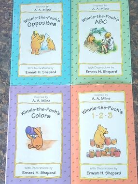 Winnie-the-Pooh Board Book Set - Colors, ABC, 1-2-3, Opposites